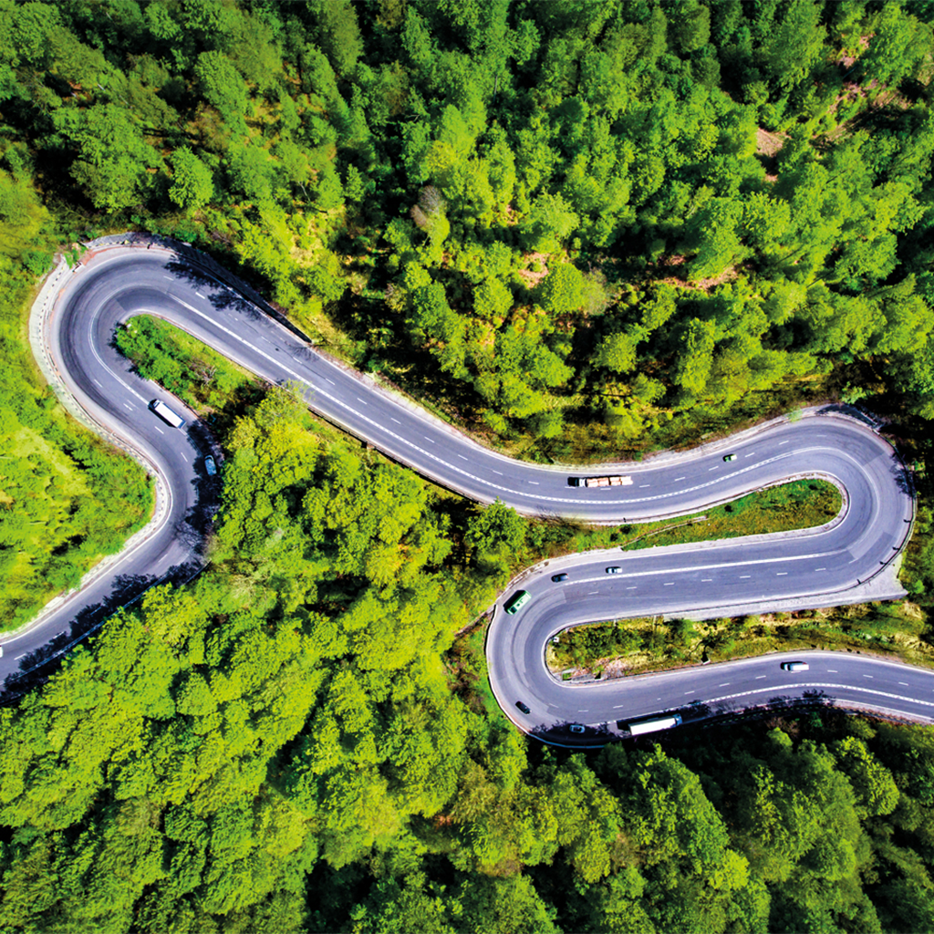 Hohe Lenkpräzision bei Kurvenfahrten